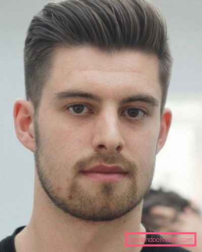 Muške frizure za ovalni oblik lica