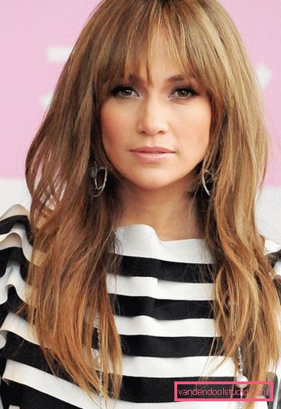 Cascade s bangs na dugu kosu Jennifer Lopez