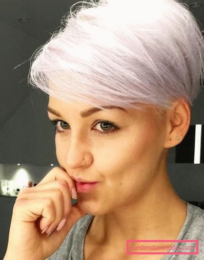 pixie frizura fotografije plavuša