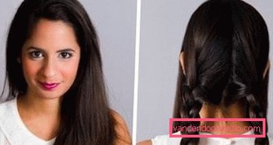 pletenica tkati na srednjoj kosi korak po korak fotografiju Učinite kosu pletenicama na srednjoj kosi