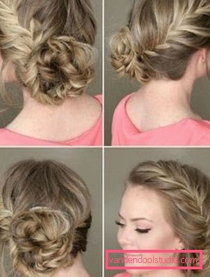 Izrada večernjih frizura vlastitim rukama - top 8 styling za večer