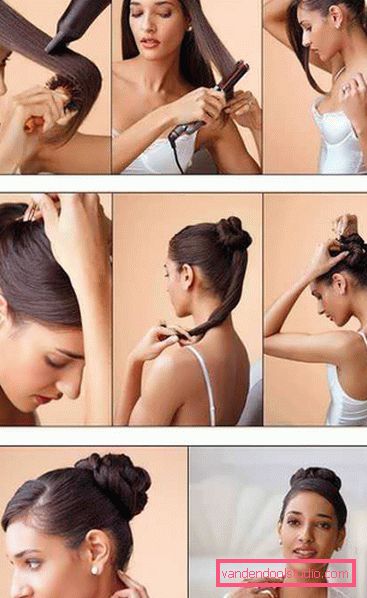 Izrada večernjih frizura vlastitim rukama - top 8 styling za večer