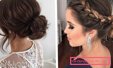 Izrada večernjih frizura vlastitim rukama - top 8 styling za večer