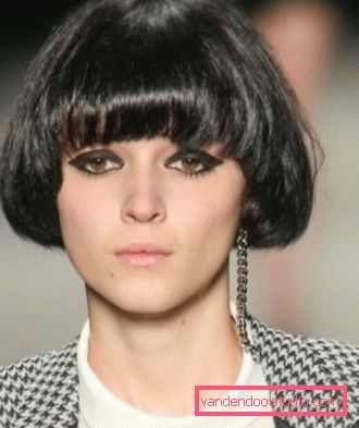 Šišanje kvadrat na nozi s praskom Spektakularna i elegantna frizura na nozi