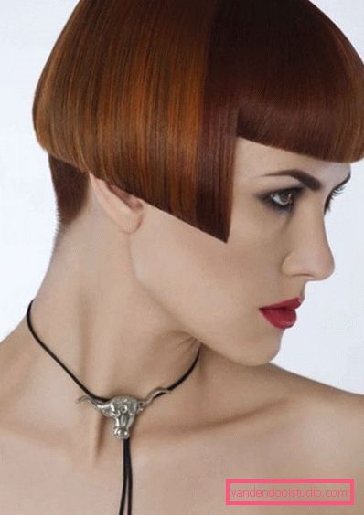 Šišanje kvadrat na nozi s praskom Spektakularna i elegantna frizura na nozi