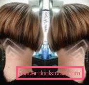 Frizura trim - stražnji pogled Spektakularna i elegantna frizura na nozi