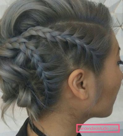 Frizure za šišanje bob s pletenicama Koje frizure možete učiniti za frizuru