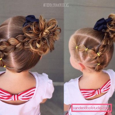 Pigtail za djevojčice - jednostavne dječje frizure