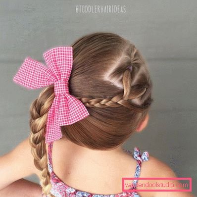 Pigtail za djevojčice - jednostavne dječje frizure