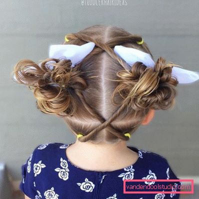 Pigtail za djevojčice - jednostavne dječje frizure