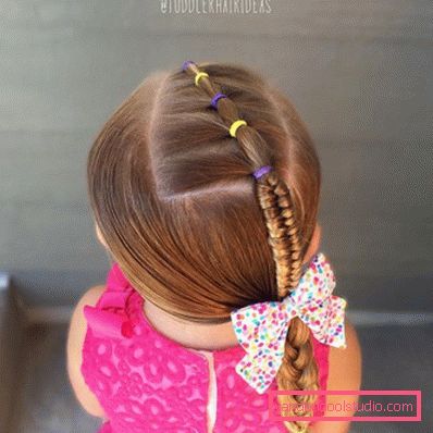 Pigtail za djevojčice - jednostavne dječje frizure