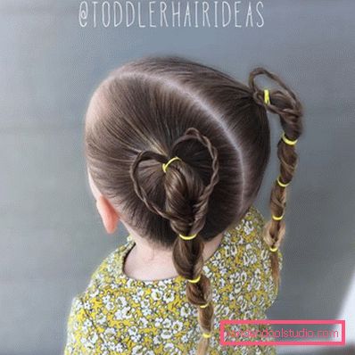 Pigtail za djevojčice - jednostavne dječje frizure