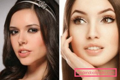 Šminka za smeđe oči kod žena smeđe kose