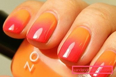 narančasta crvena nail art narančasta crvena nail art