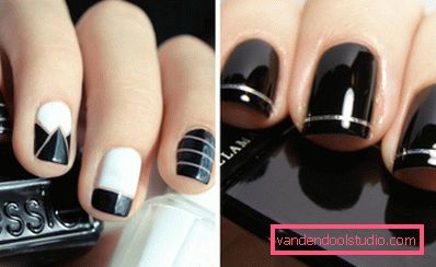 crno-bijeli nail art crno-bijeli nail art