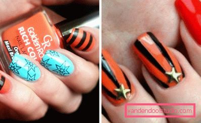 Vrpca sv. Jurja u nail artu Vrpca sv. Jurja u nail artu