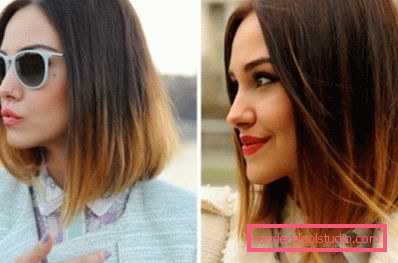Ombre za tamnu kosu - 250 fotografija