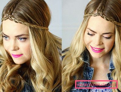 Boho frizura s pletenicama