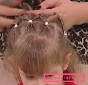 Frizure za djevojčice u vrtu za 5 minuta