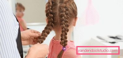 Frizura za djevojčice u školu - jednostavna