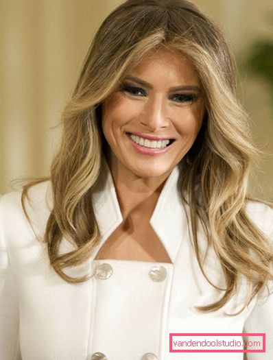 Frizura Melania Trump Melania Trump frizura - fotografija