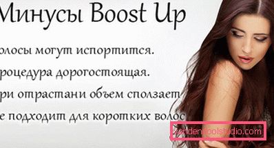 Radikalni volumen kose Boost Up (Boost UP) - sve o postupku