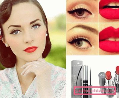 djevojka s retro make up djevojka s retro make up