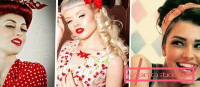 Seksi i neuobičajeni pin-up frizure - postupci izvršavanja korak-po-korak