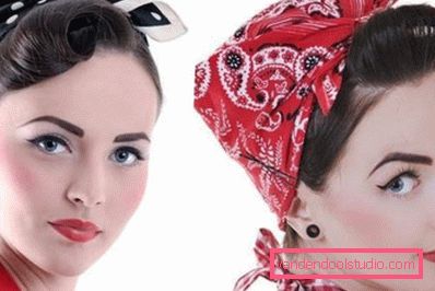 Seksi i neuobičajeni pin-up frizure - postupci izvršavanja korak-po-korak