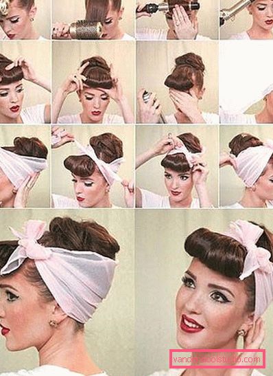 Seksi i neuobičajeni pin-up frizure - postupci izvršavanja korak-po-korak