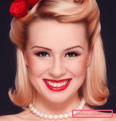 Seksi i neuobičajeni pin-up frizure - postupci izvršavanja korak-po-korak