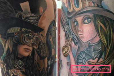 Slike djevojaka u stilu steampunk