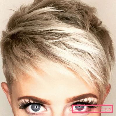 Šišanje Pixie za kratku kosu 2018 - 2019 - fotografije sa svih strana