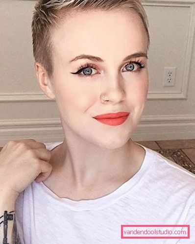 Šišanje Pixie za kratku kosu 2018 - 2019 - fotografije sa svih strana