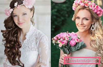 Vjenčanje frizura za dugu kosu - 250 stvarnih fotografija