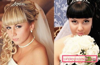 Vjenčanje frizura s bangs