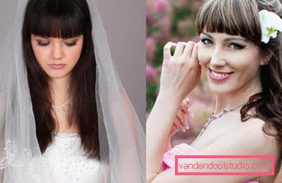 Vjenčanje frizura s bangs