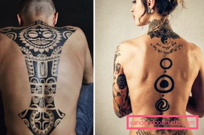 uzorci na muškim i ženskim leđima uzorci na muškim i ženskim leđima