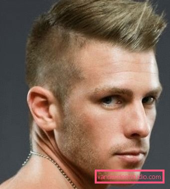 Muške frizure s bangs up i kratkim hramovima (strane) Mogućnosti za muške frizure s bangs i styling