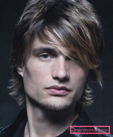 Muške frizure sa šiškama Mogućnosti za muške frizure s bangs i styling