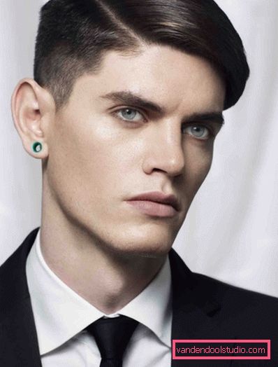 Muška frizura sa šiškama na boku Mogućnosti za muške frizure s bangs i styling